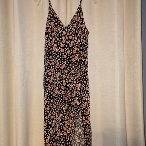 SHEIN Black Floral Dress